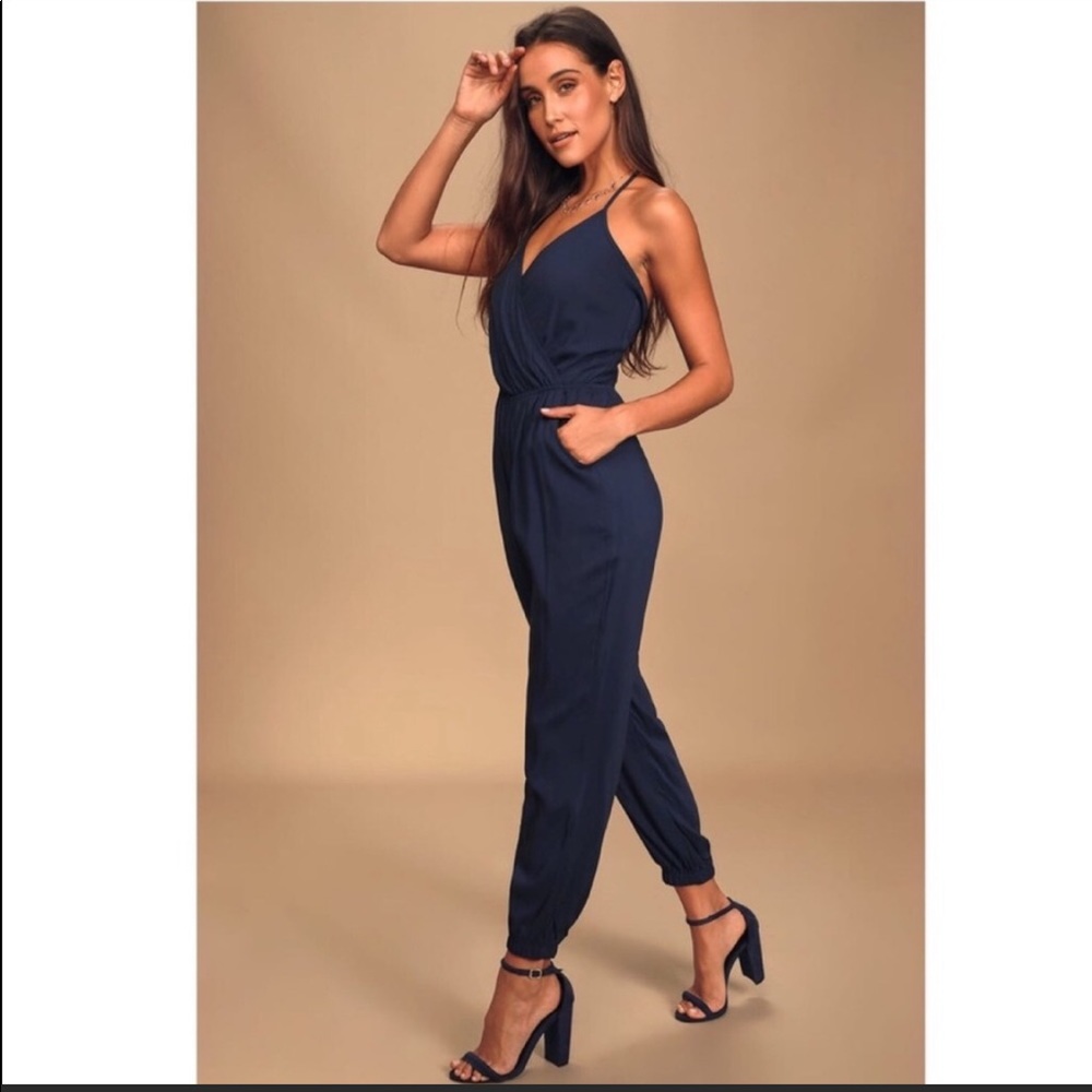 Lulu’s Navy Jumpsuit